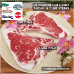 Beef TBONE T-BONE STEAK Porterhouse America US USDA CHOICE frozen SWIFT 3/4" 2cm (price/pc 550g)